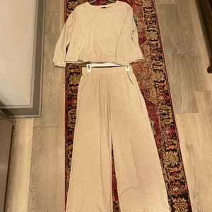 Matching oatmeal colored loungewear